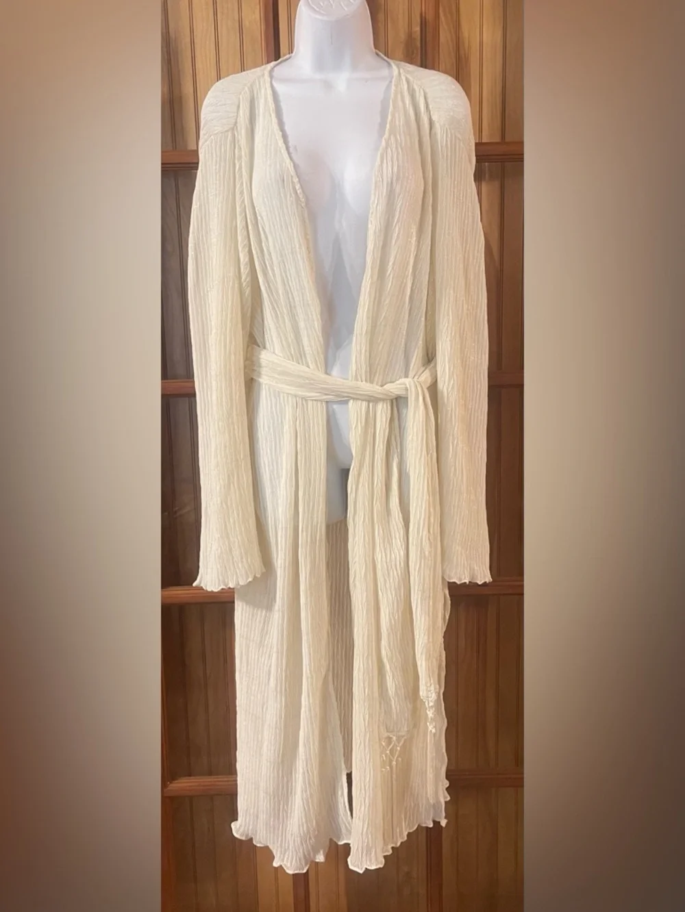 Vici Cream Two-Piece Skirt Set with Fringe - Picture 5 of 9